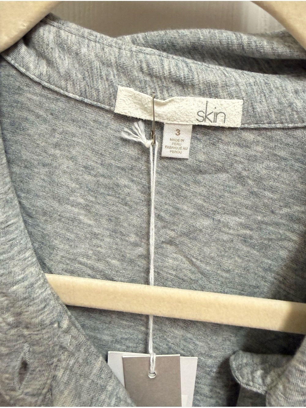 NWT Skin Grey Pajama Set - Picture 4 of 16